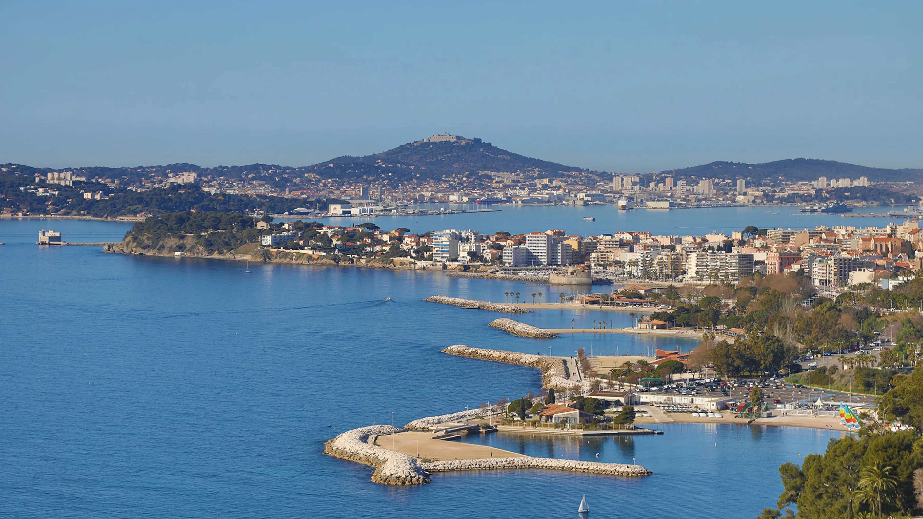 contour de la rade de toulon