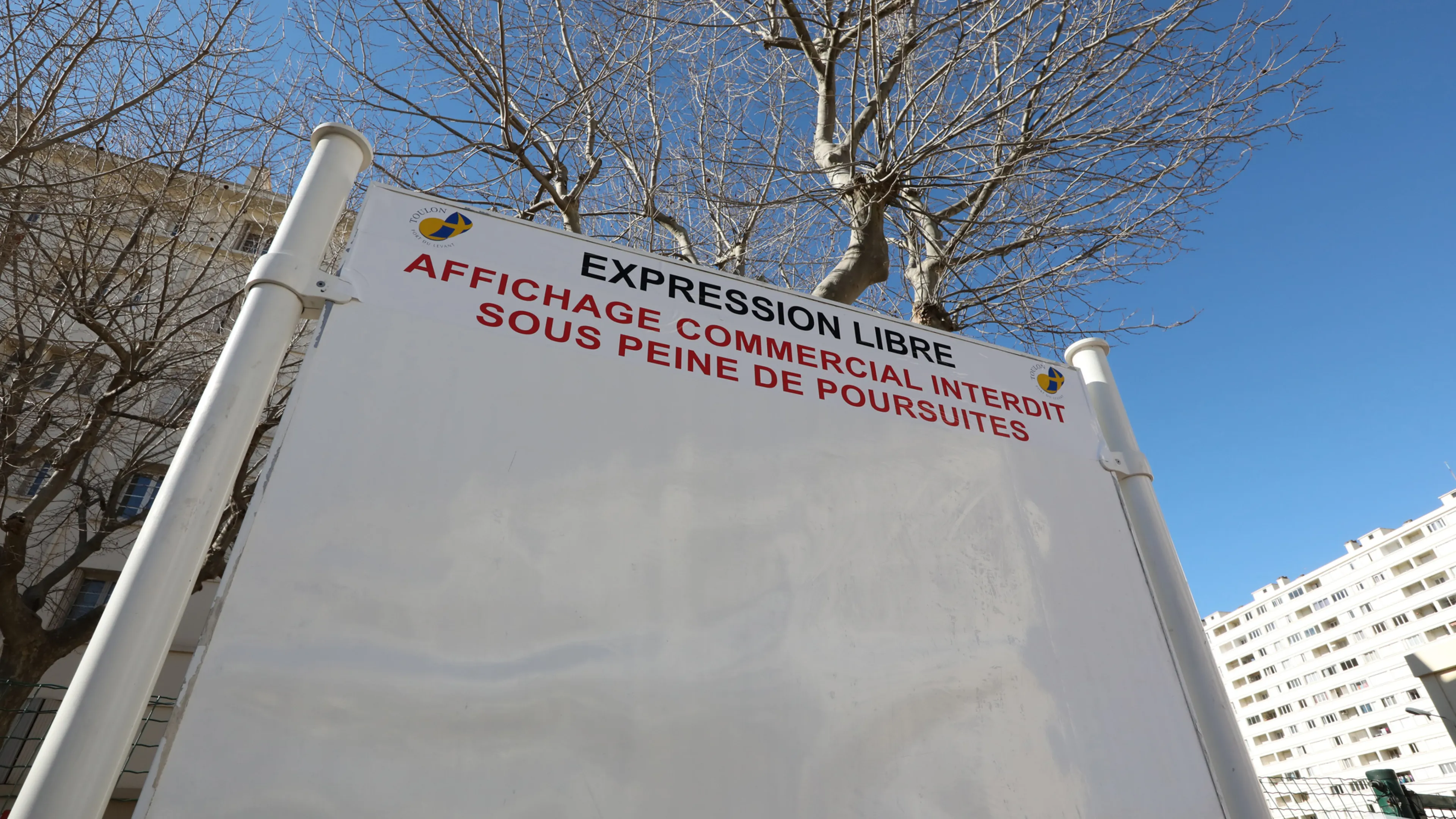 Panneau d'expression libre
