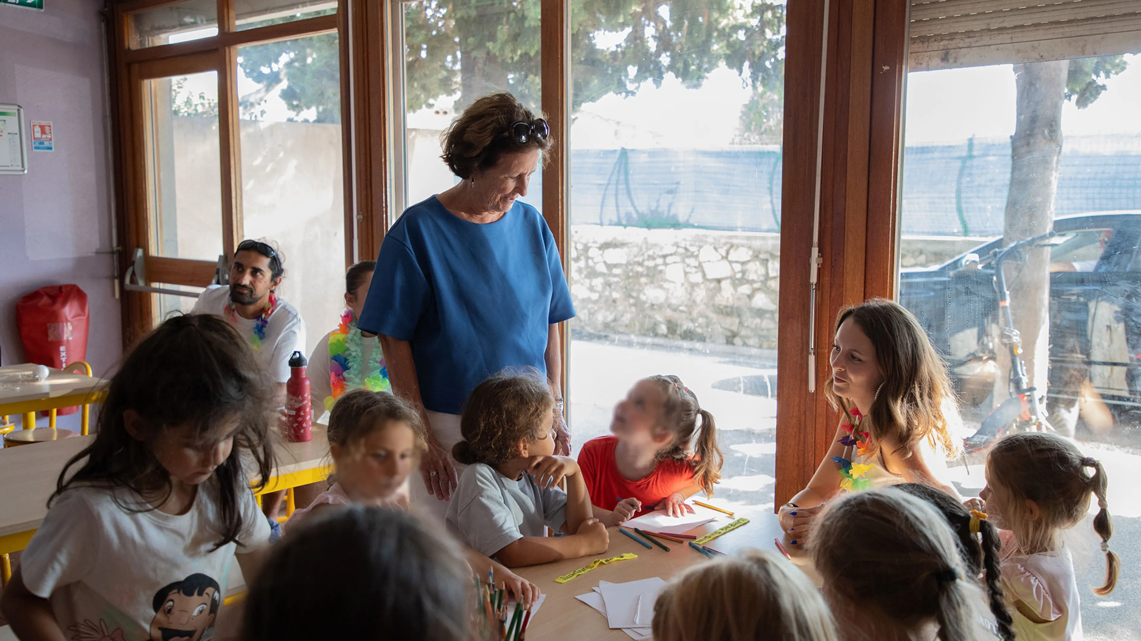 Josée Massi, maire de Toulon, a visité le centre de loisirs Saint-Dominique lors de cette avant dernière journée de séjour