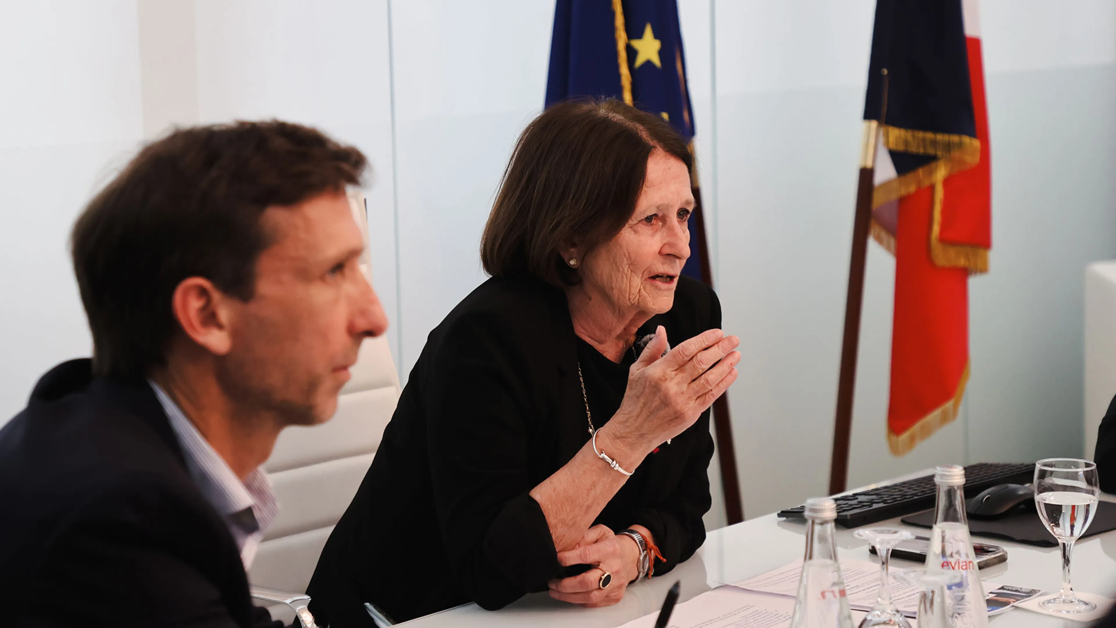 Sur la photo, Julien Orlandini, premier adjoint et Josée Massi, maire de Toulon