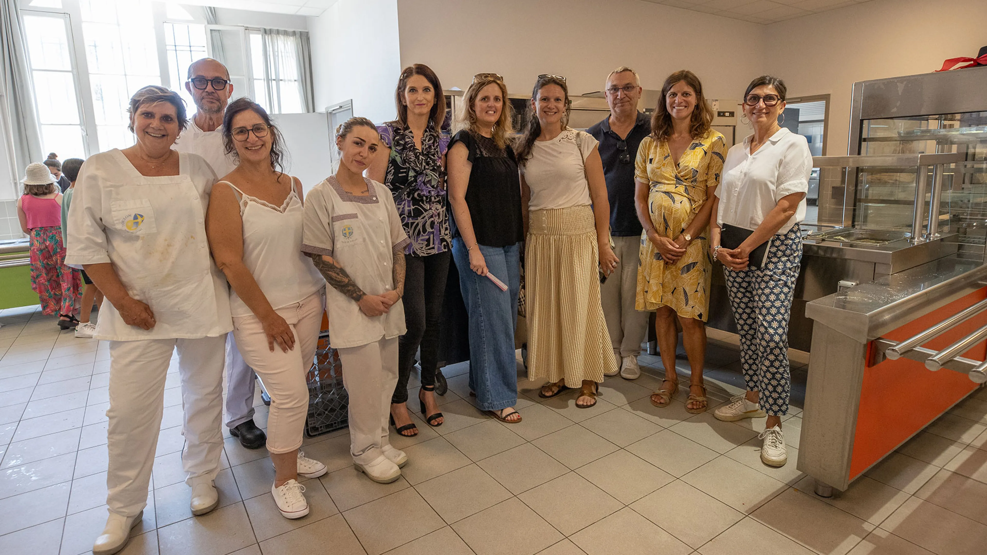 Visite à la cantine du groupe scolaire Font-Pré