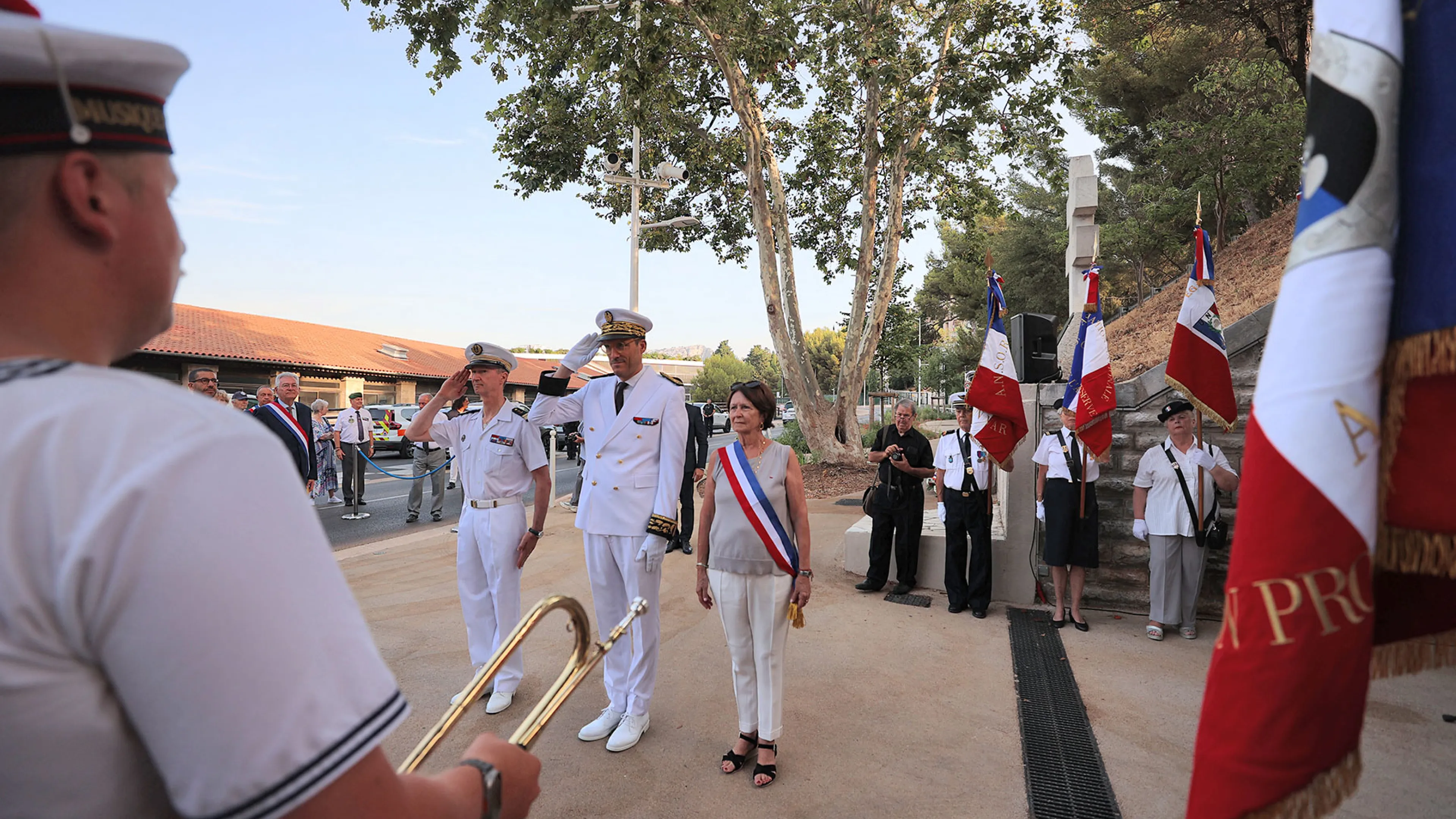 Cérémonie au mémorial de la Déportation et de l'Internement