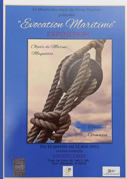Affiche montrant des cordes marines