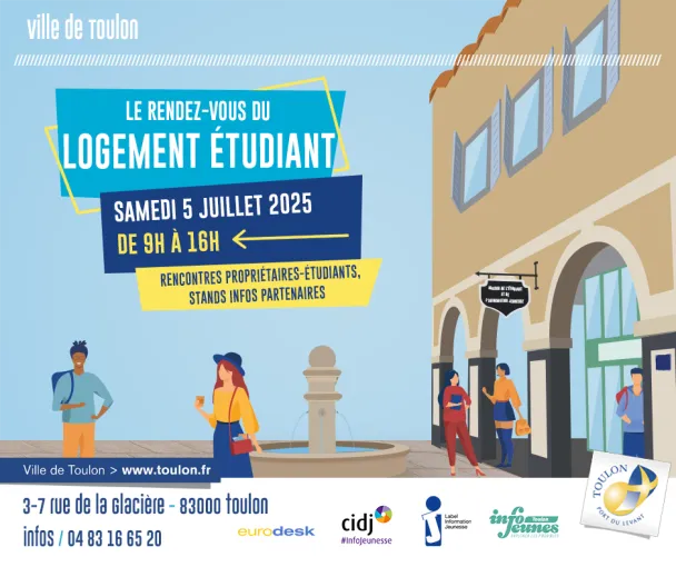 Affiche annonçant le rendez-vous du logement étudiant