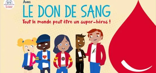 Affiche de promotion du don du sang