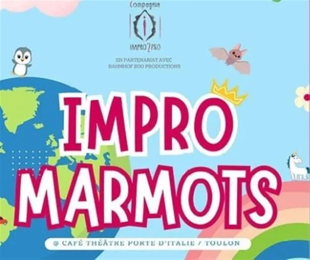 affiche de promotion du spectacle Impro Marmots