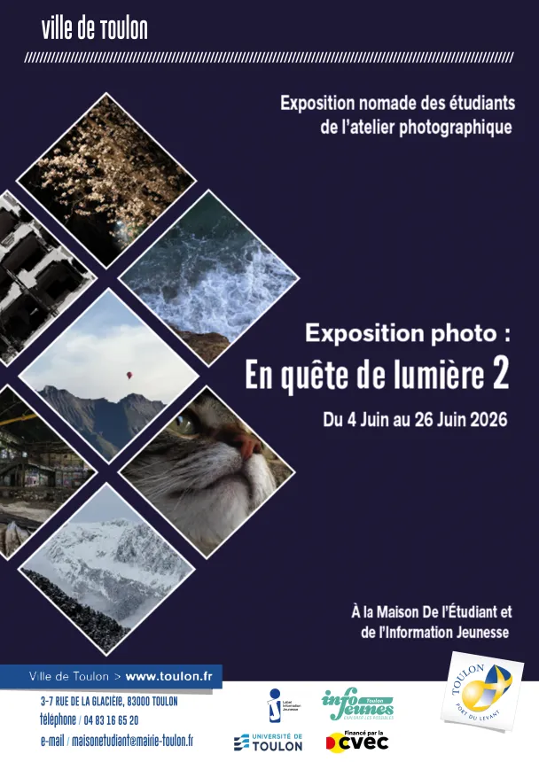 Exposition des photos réalisées par les étudiants de l'Université de Toulon
