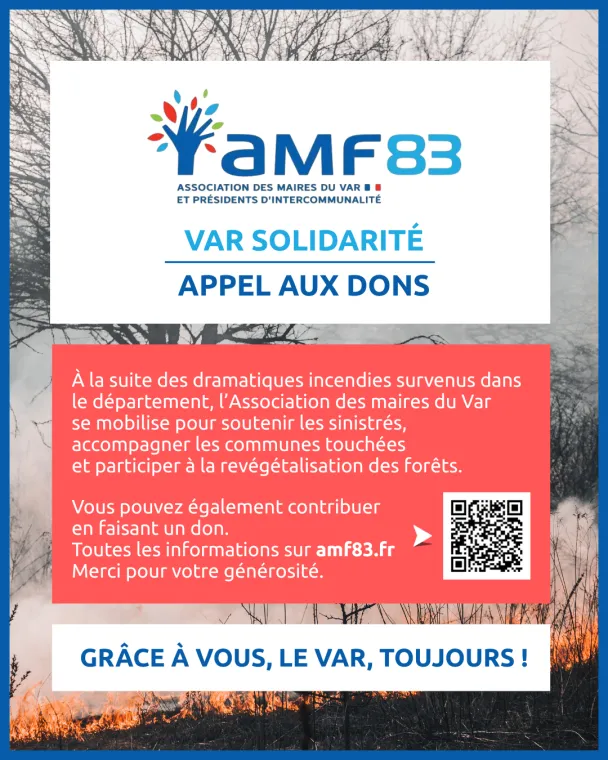 Appel aux dons - Incendies dans le Var