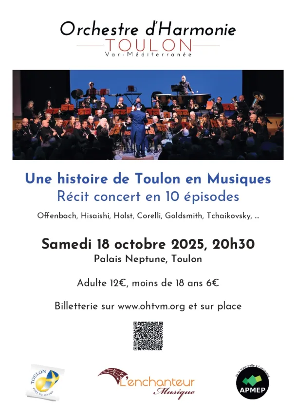 Concert - Orchestre d'Harmonie Toulon "Une Histoire de Toulon en Musiques"_Toulon