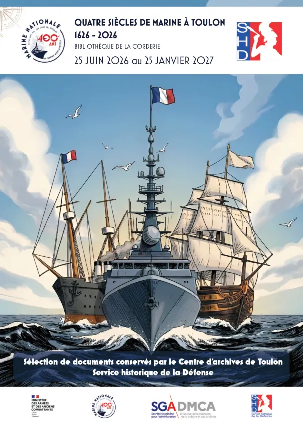 Affiche de l'exposition Quatre siècles de Marine à Toulon 1626-2026_Toulon