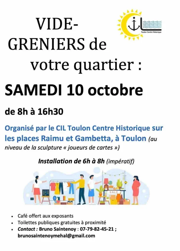 Vide greniers du CIL Toulon Centre Historique_Toulon