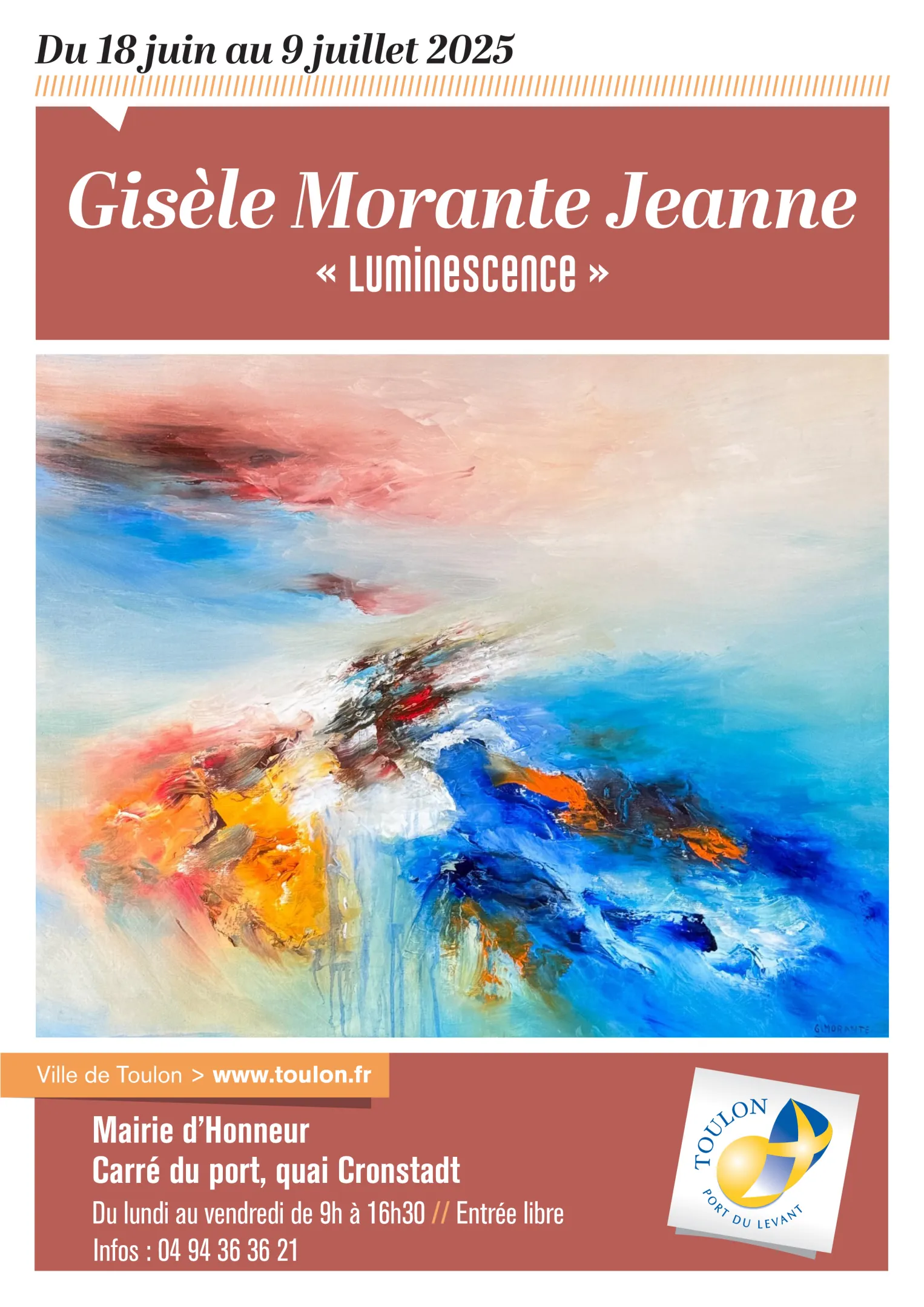 Peinture de Gisèle Morante Jeanne qui illustre l'annonce de son exposition