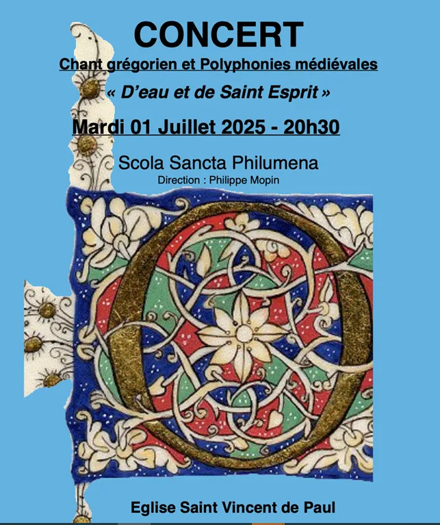 Affiche annonçant le concert du 1er juillet