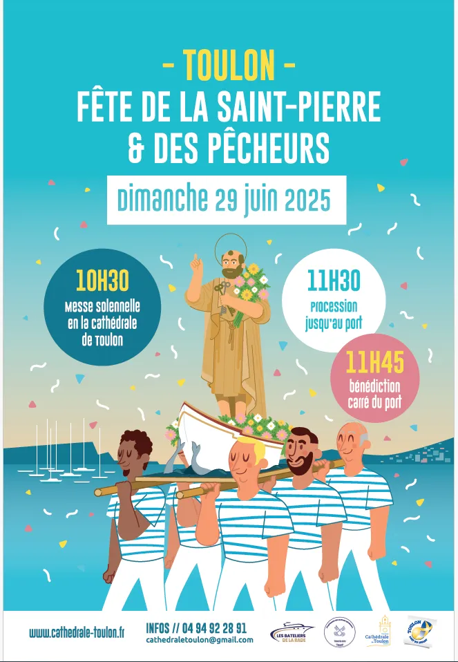 Affiche annonçant la fête de la Saint-Pierre le 29 juin