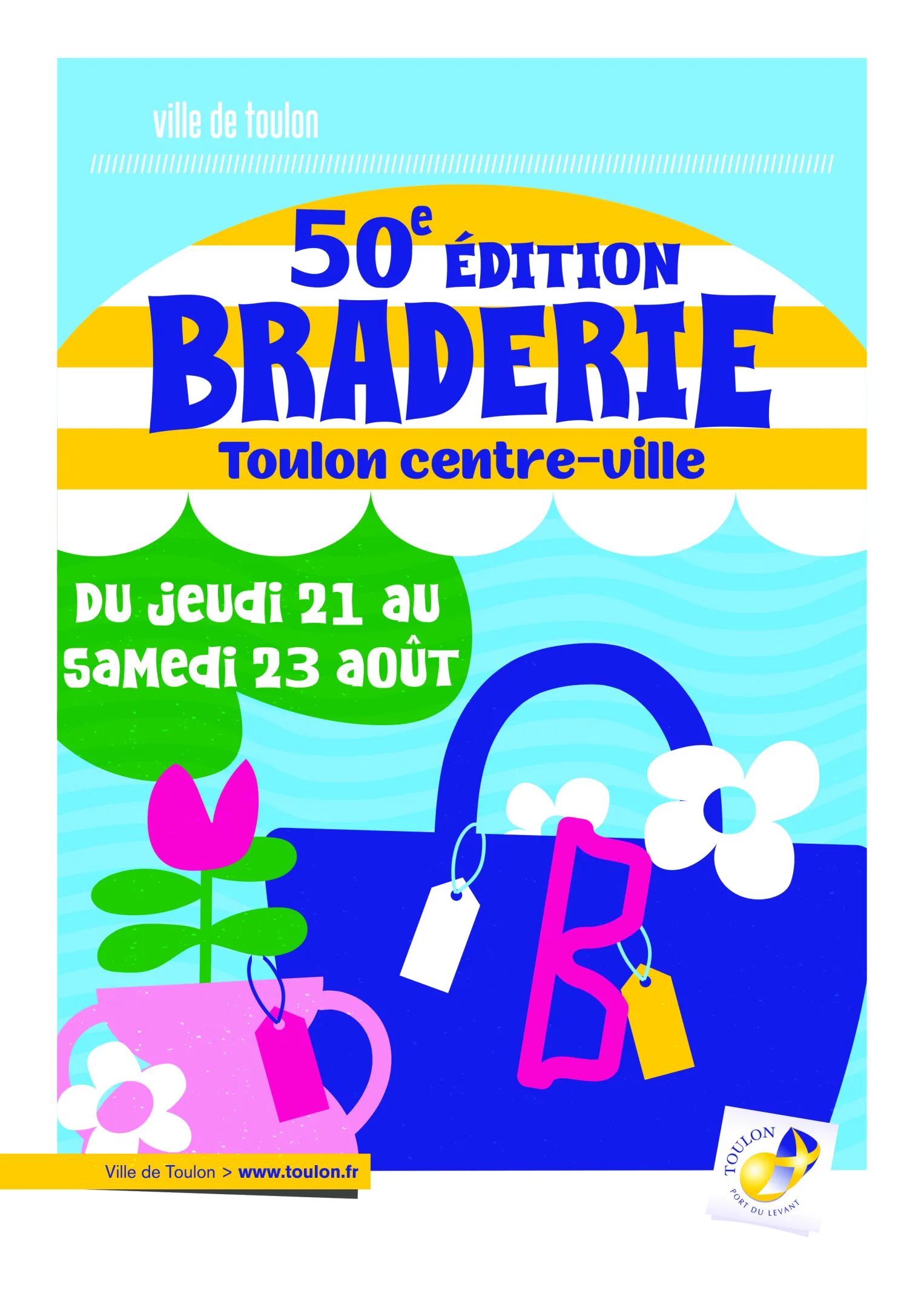 Affiche annonçant la braderie