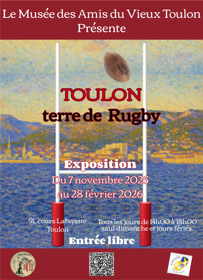 Promotion de l'exposition Toulon, terre de rugby