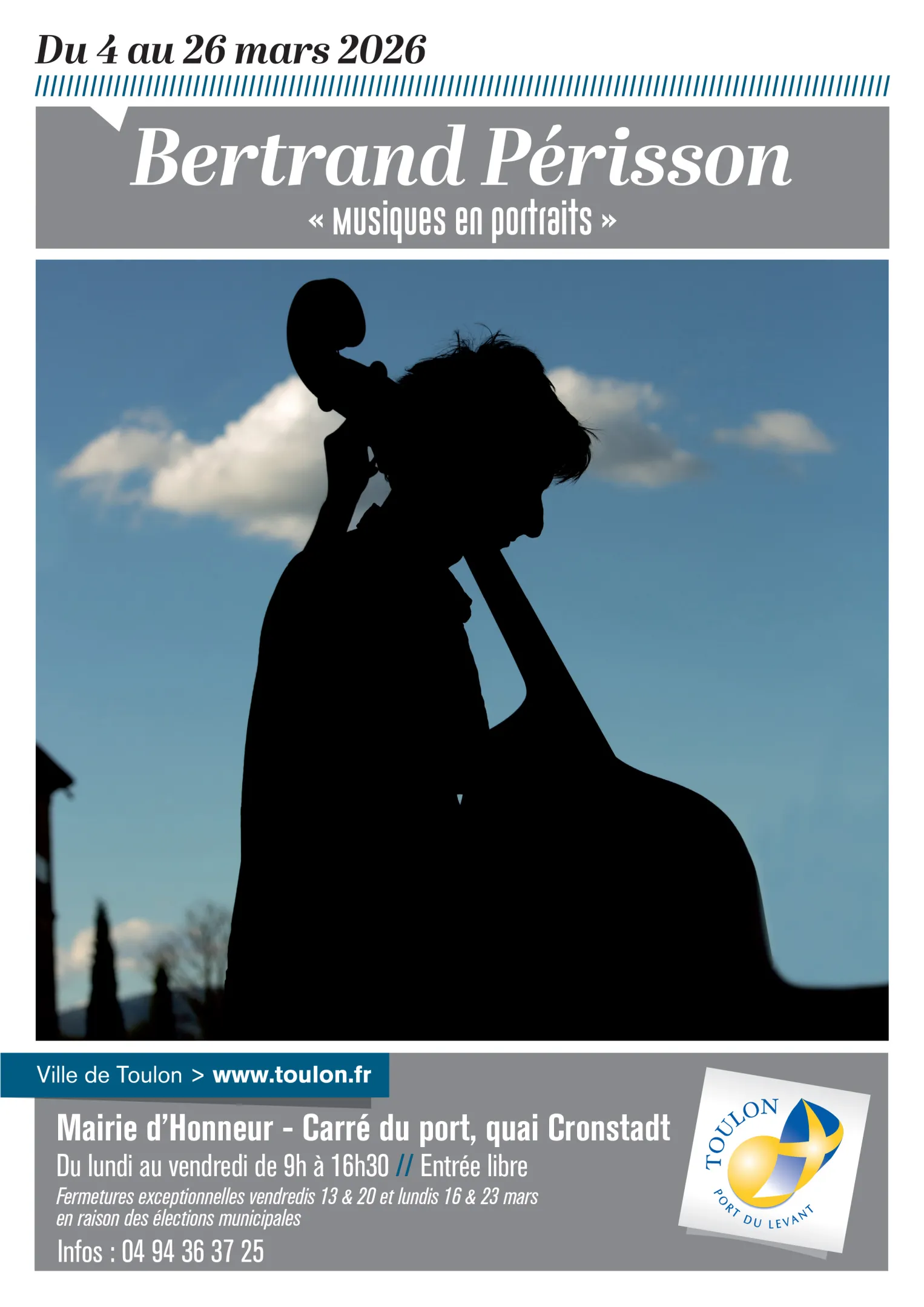 Affiche annonçant l'exposition de Bertrand Périsson