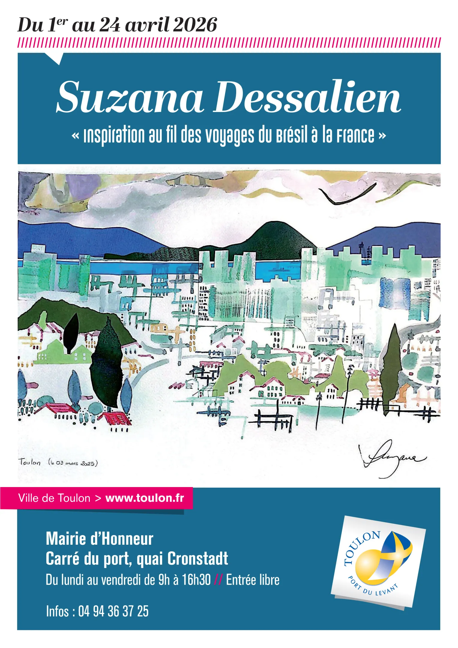 Affiche annonçant l'exposition en mairie d'honneur