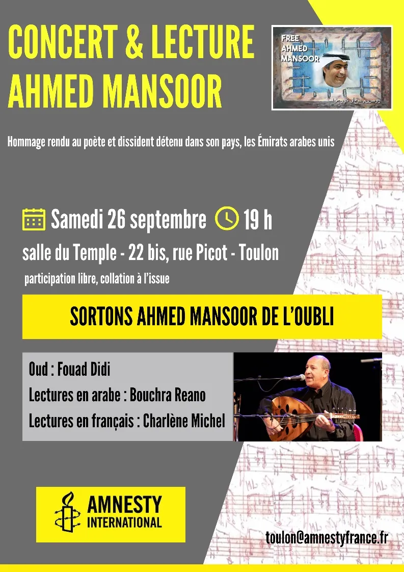 Hommage à Ahmed Mansoor
