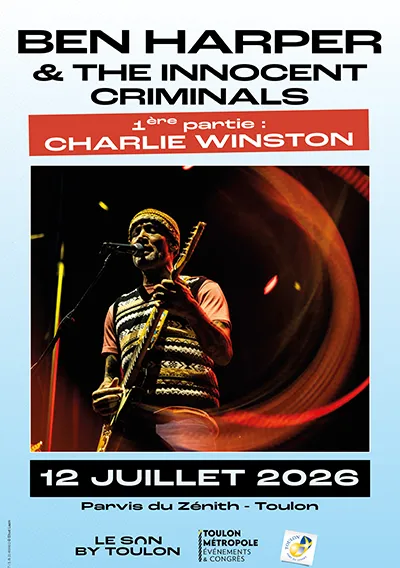 Concert - Ben Harper + Charlie Winston (1ère partie) - Festival Le Son by Toulon #3_Toulon