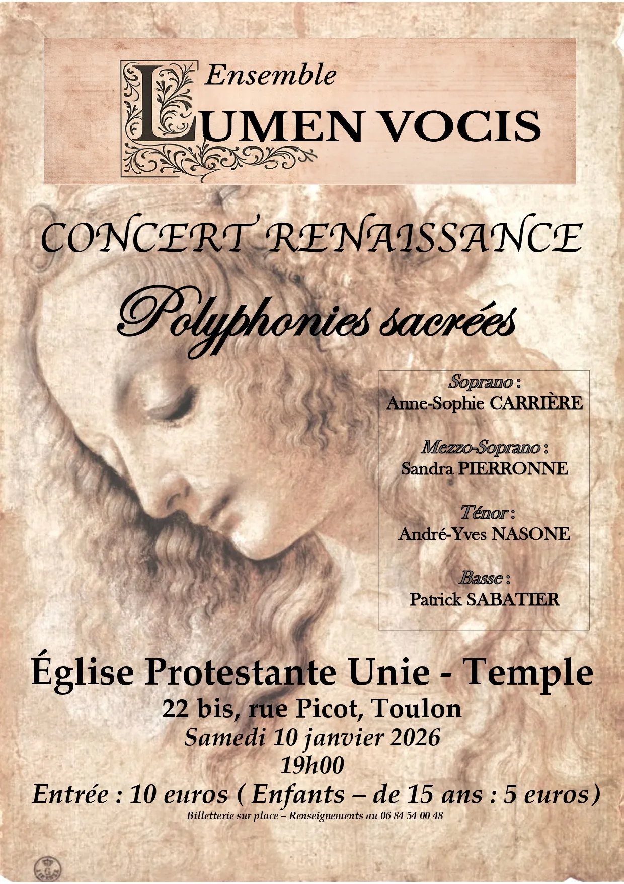 Concert - Ensemble Lumen Vocis "Polyphonies Sacrées"_Toulon