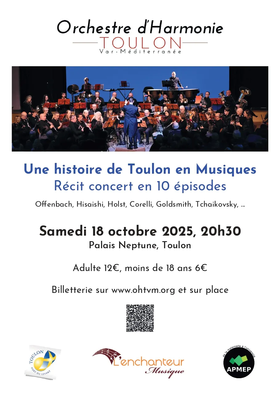 Concert - Orchestre d'Harmonie Toulon "Une Histoire de Toulon en Musiques"_Toulon