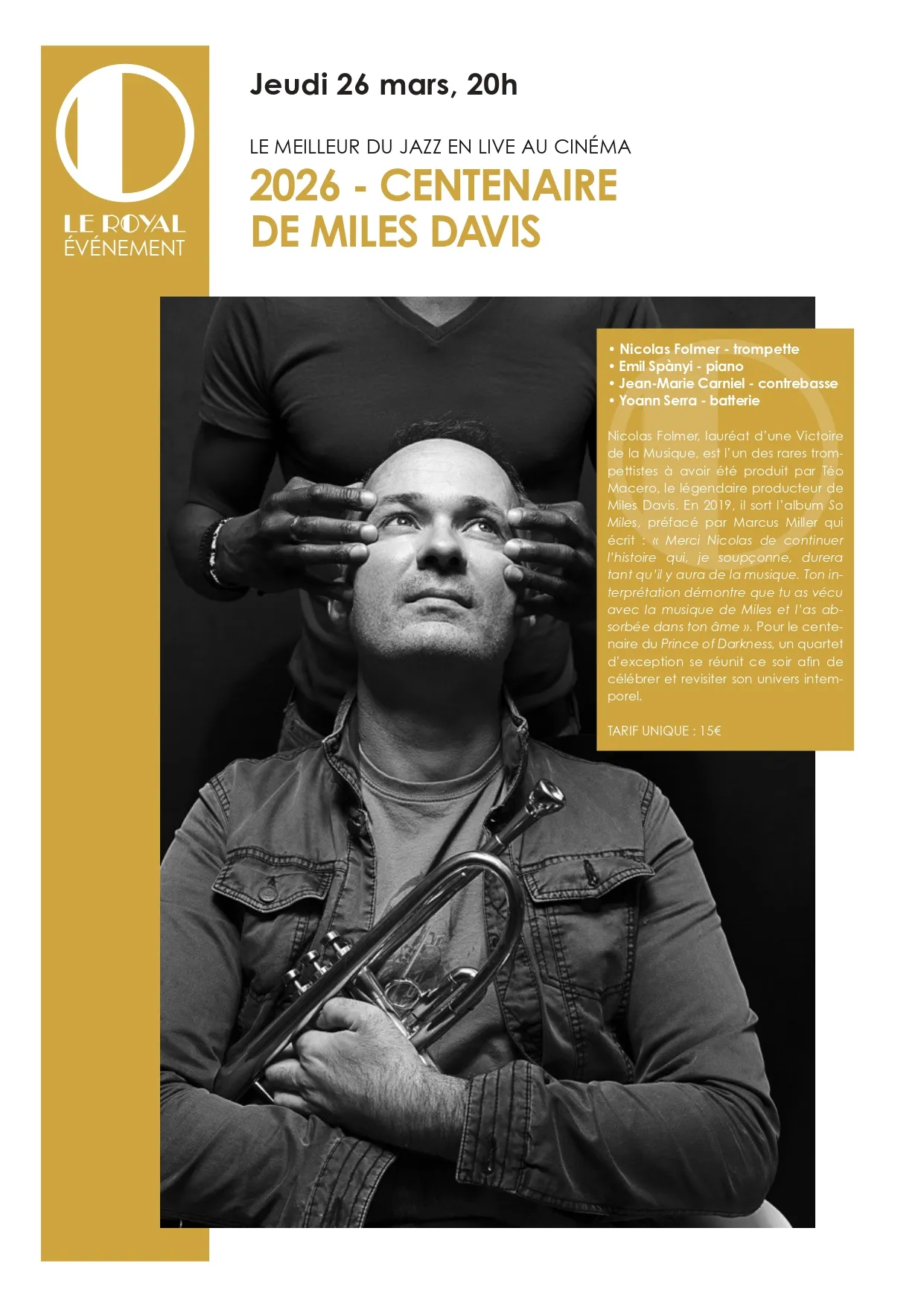 Concert Jazz - Nicolas Folmer "So Miles II"_Toulon