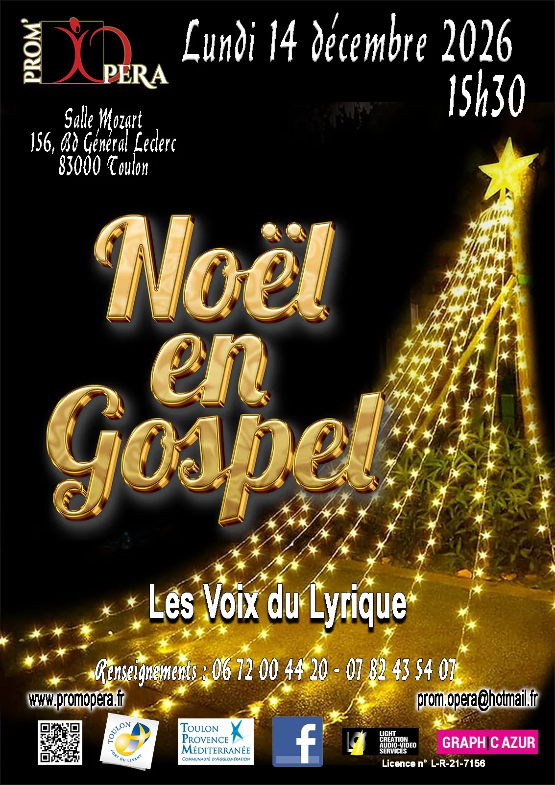 Concert de Noël de Prom'Opéra "Choeur en Gospel"_Toulon