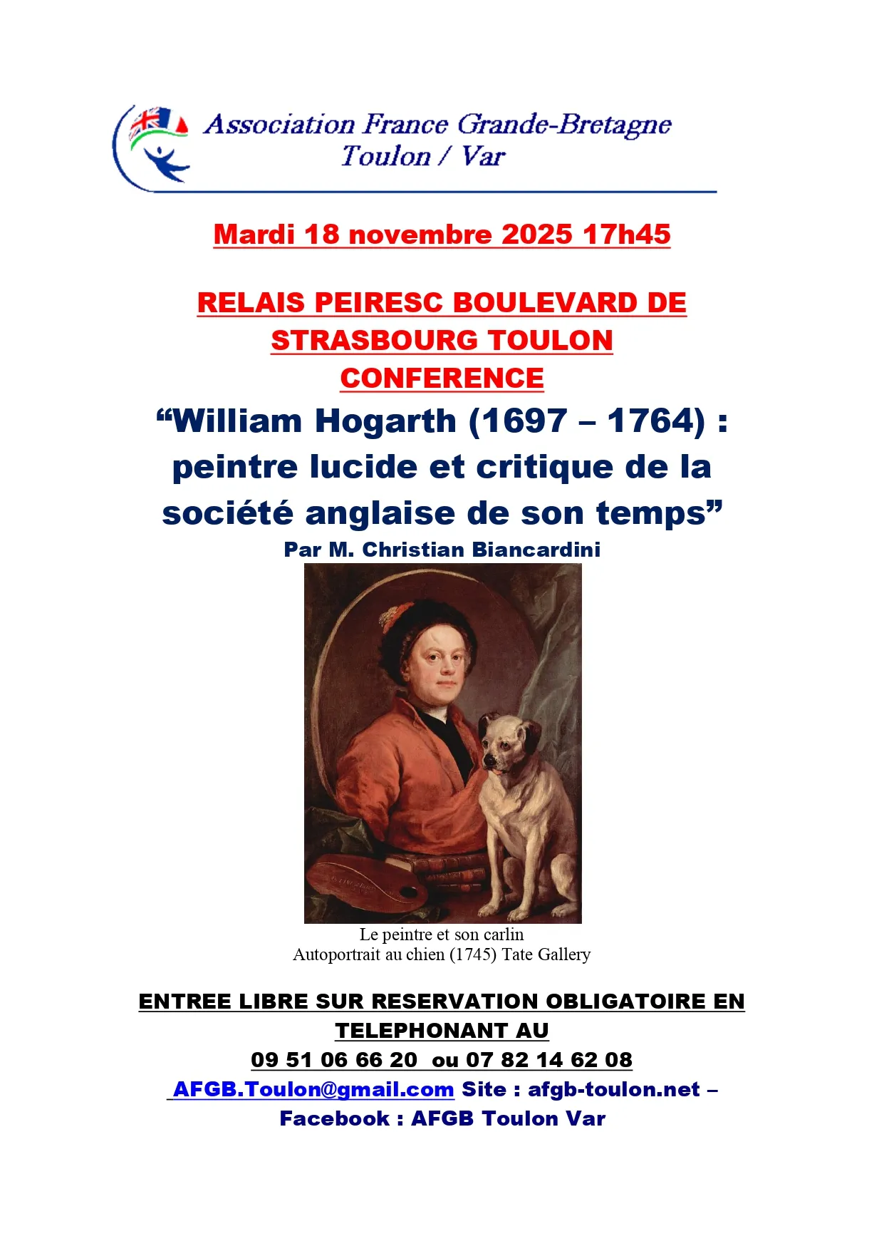 Conférence - William Hogarth (1697 - 1764) : peintre lucide et critique de la société anglaise de son temps_Toulon