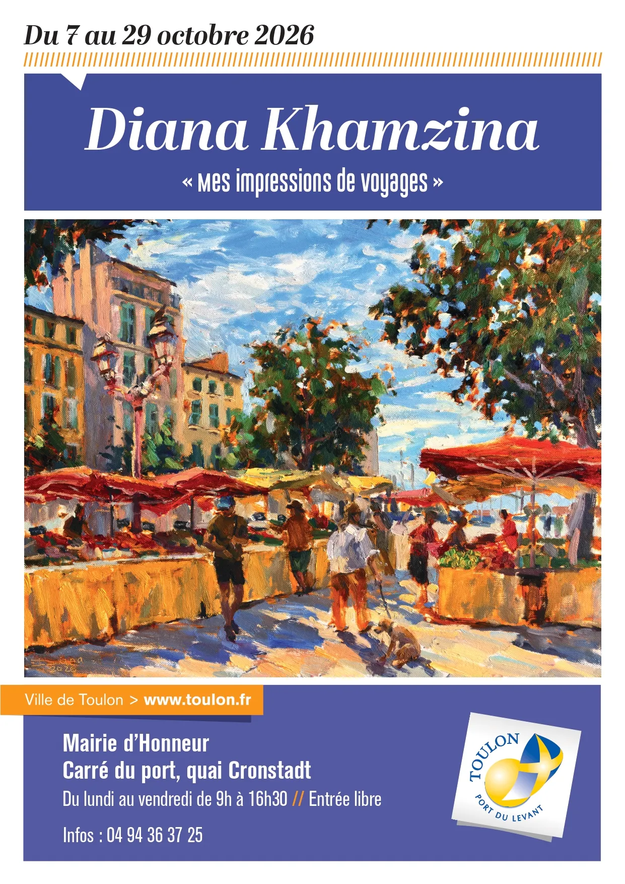 Exposition - Diana Khamzina "Mes impressions de voyages"_Toulon