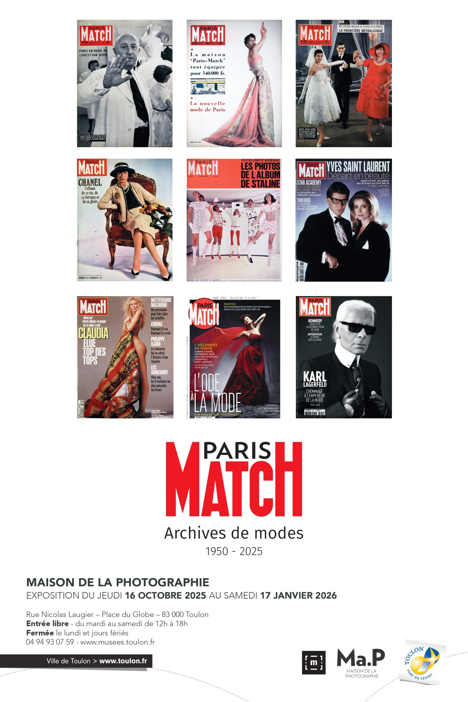 Exposition - Paris Match : Archives de mode, 1950-2025_Toulon