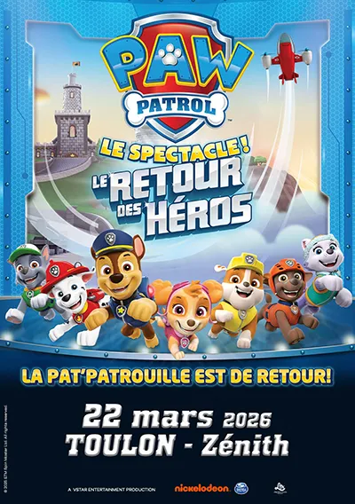 Jeune public - Spectacle Pat Patrouille "Le Retour des Héros"_Toulon