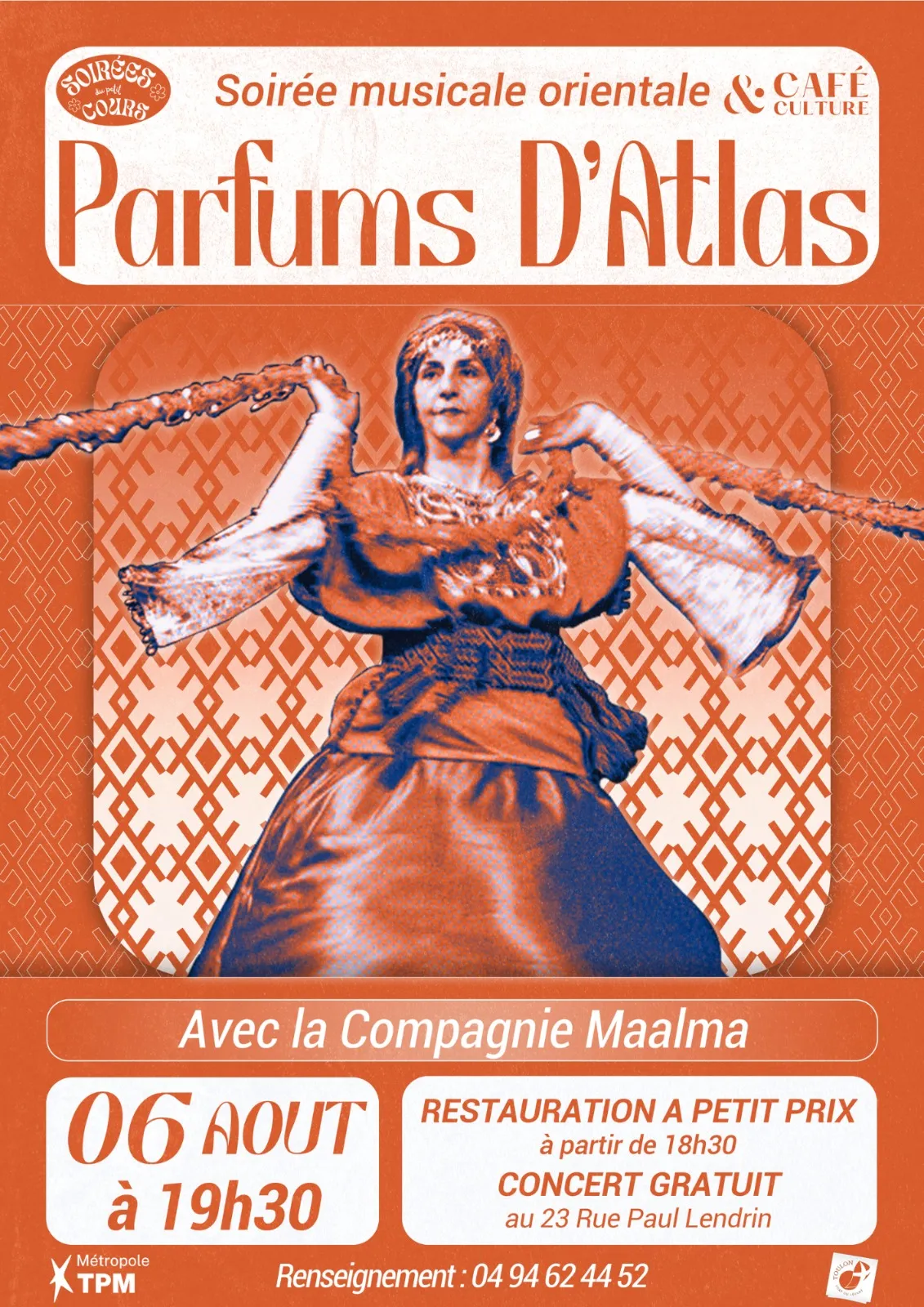 Soirée musicale Parfums d'Atlas - Les Soirées du Petit Cours 2026_Toulon