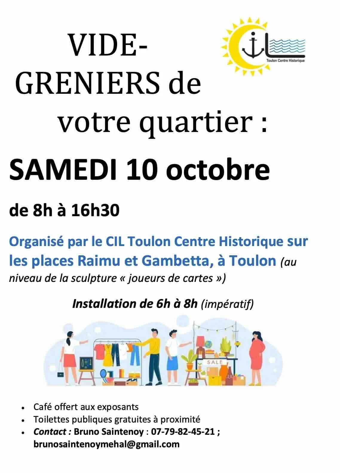 Vide greniers du CIL Toulon Centre Historique_Toulon
