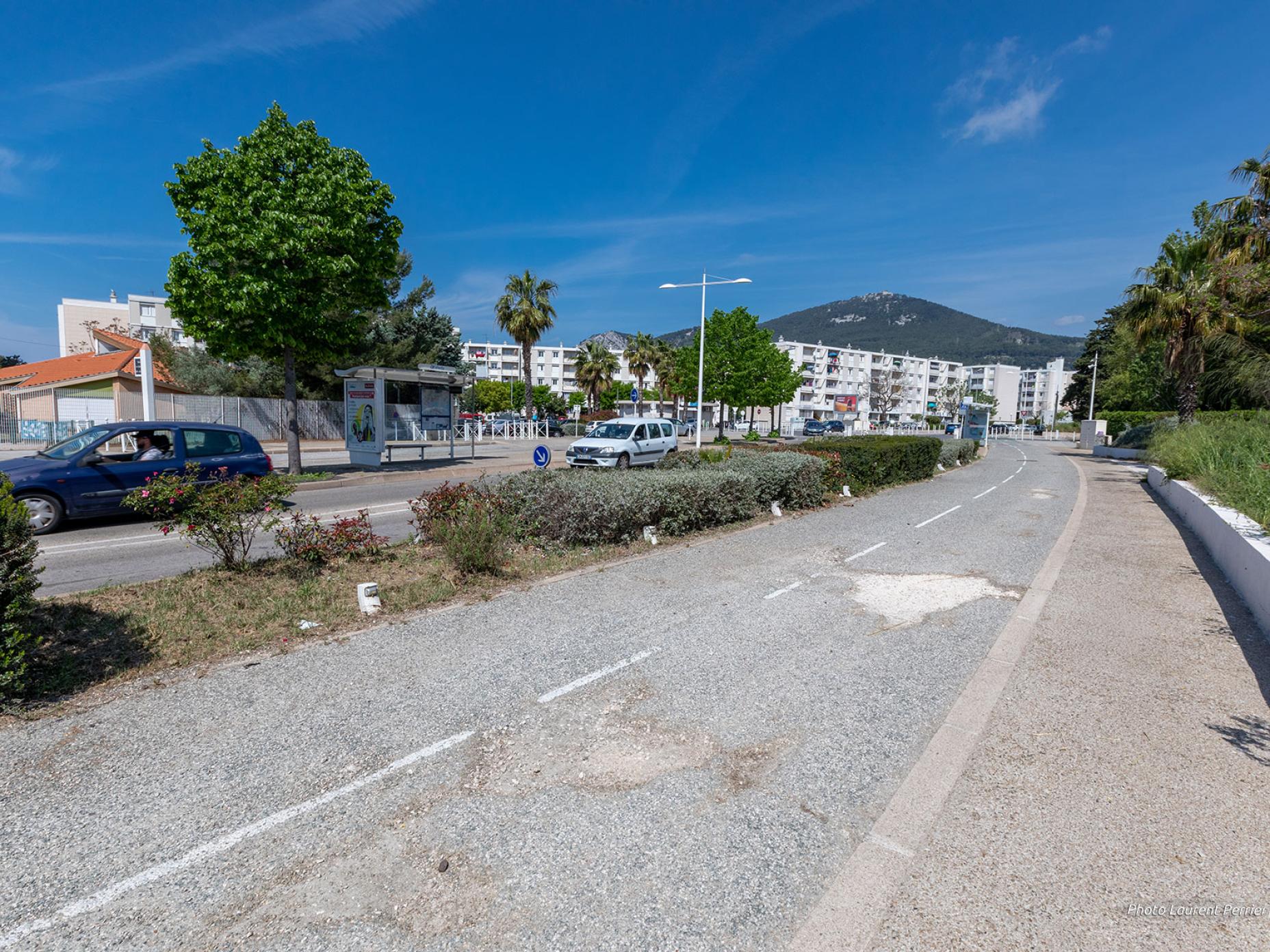 La piste cyclable du Boulevard des Amaris (AV)