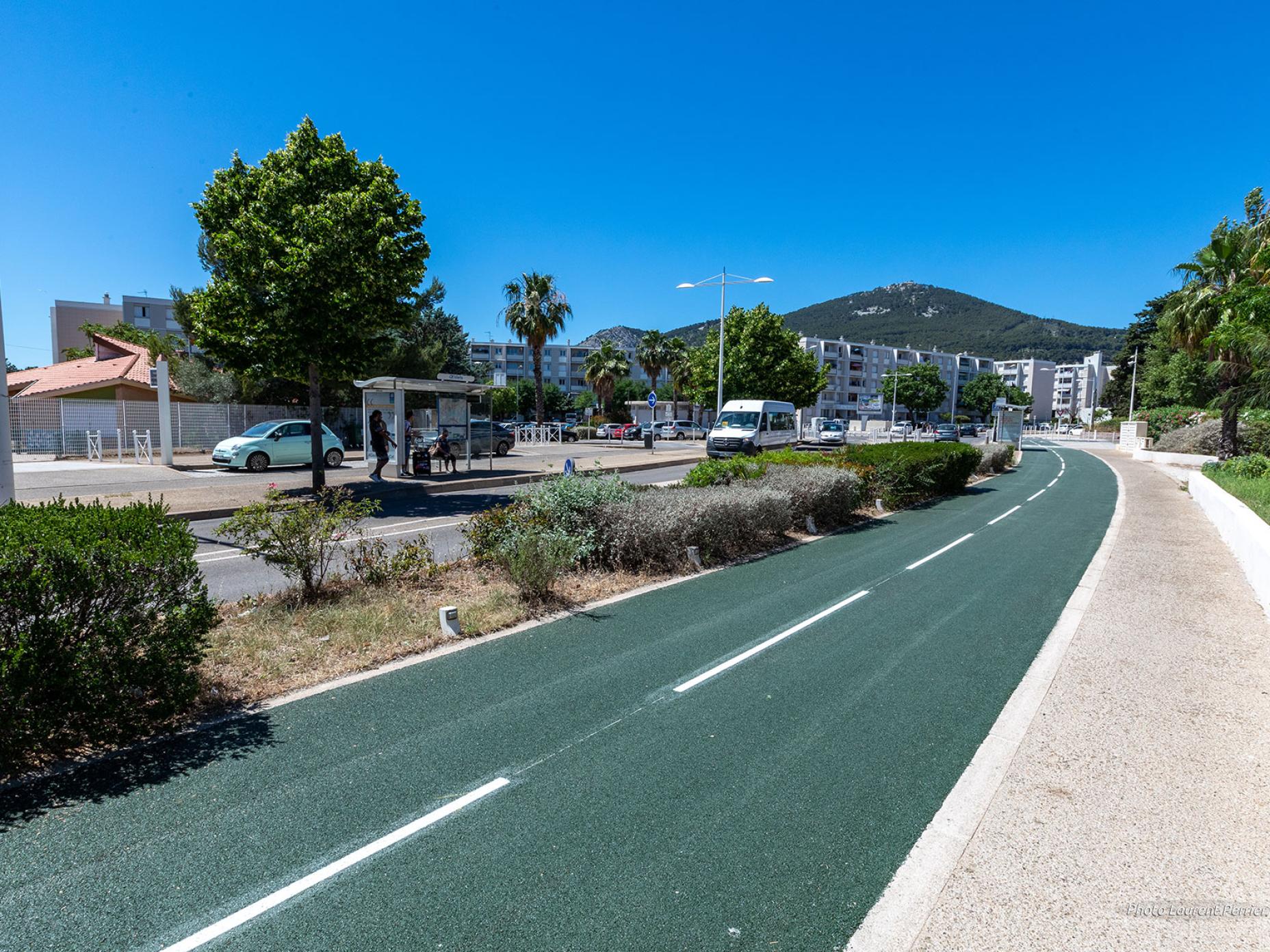 La piste cyclable du Boulevard des Amaris (AP)
