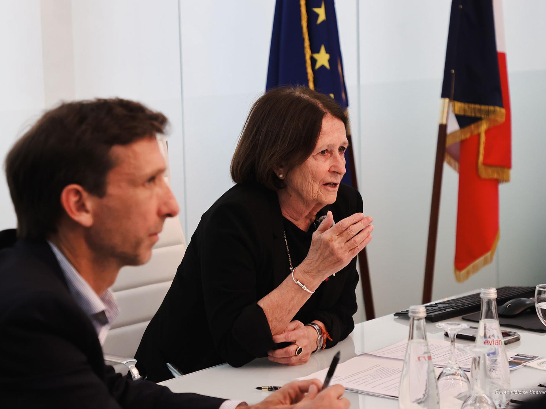 Sur la photo, Julien Orlandini, premier adjoint et Josée Massi, maire de Toulon