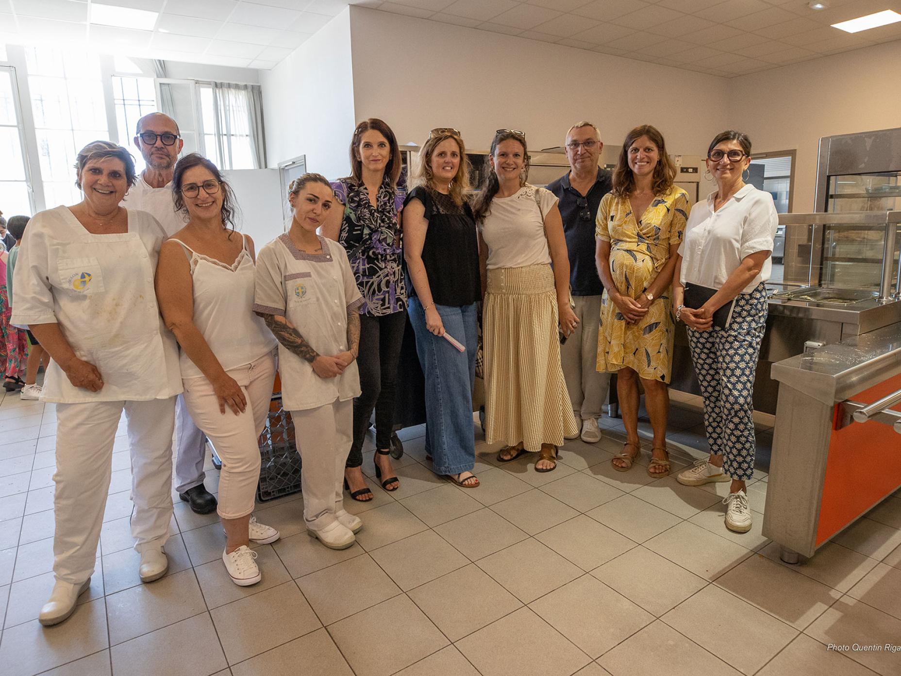 Visite à la cantine du groupe scolaire Font-Pré