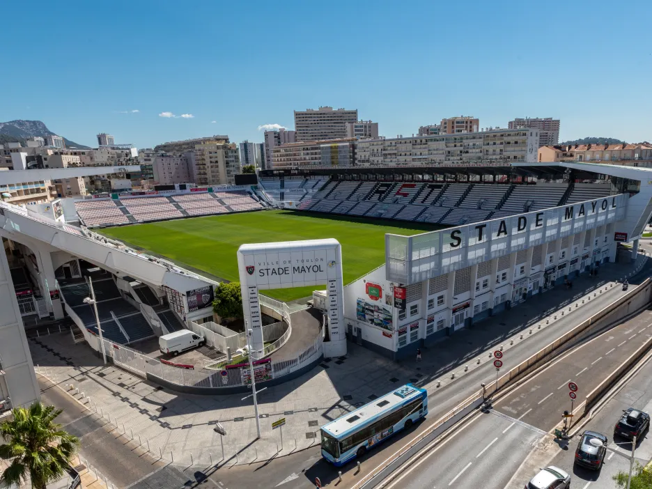 Stade Mayol vu du ciel
