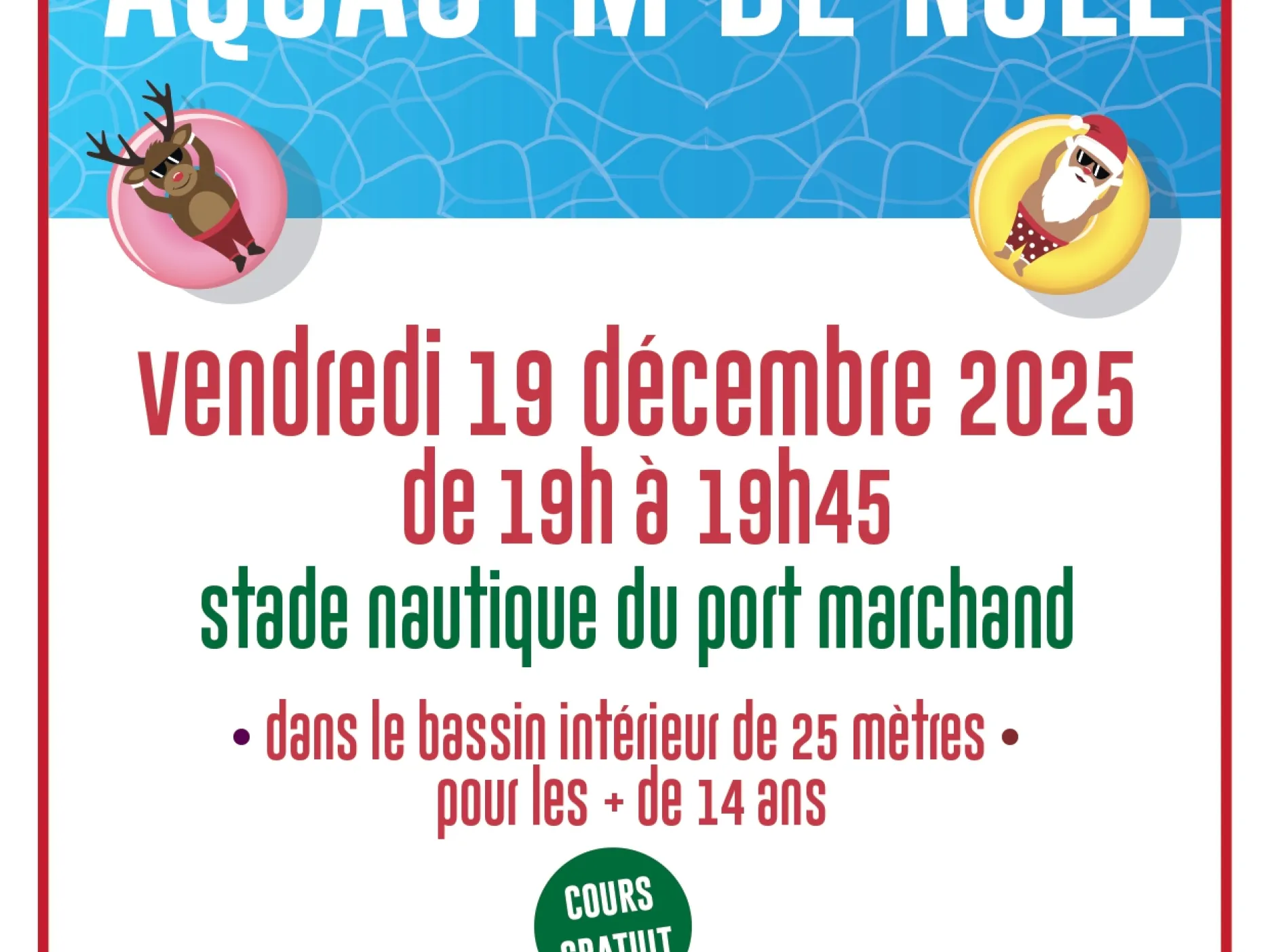 Aquagym de Noël 2025