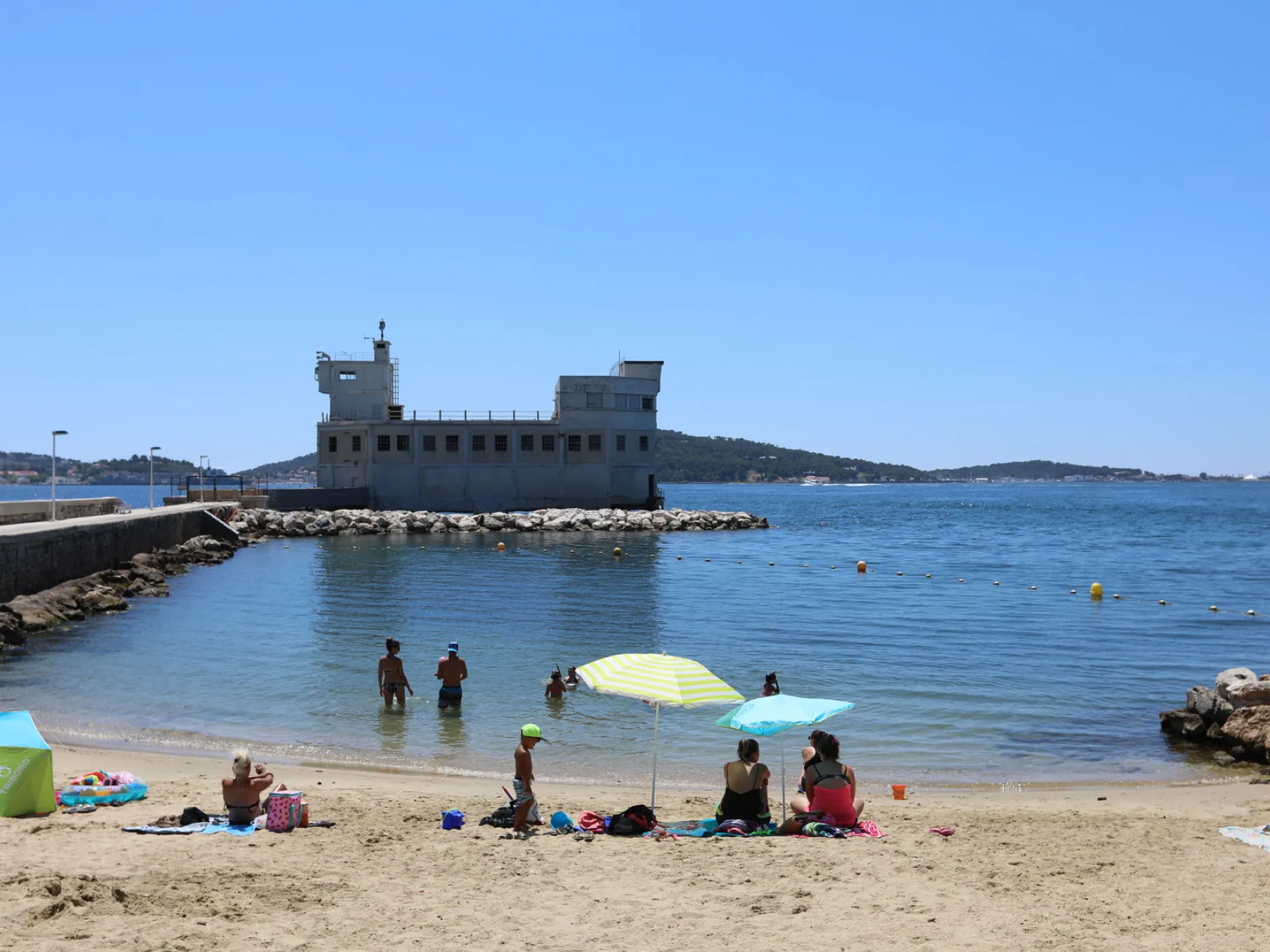Plage Pipady à Toulon