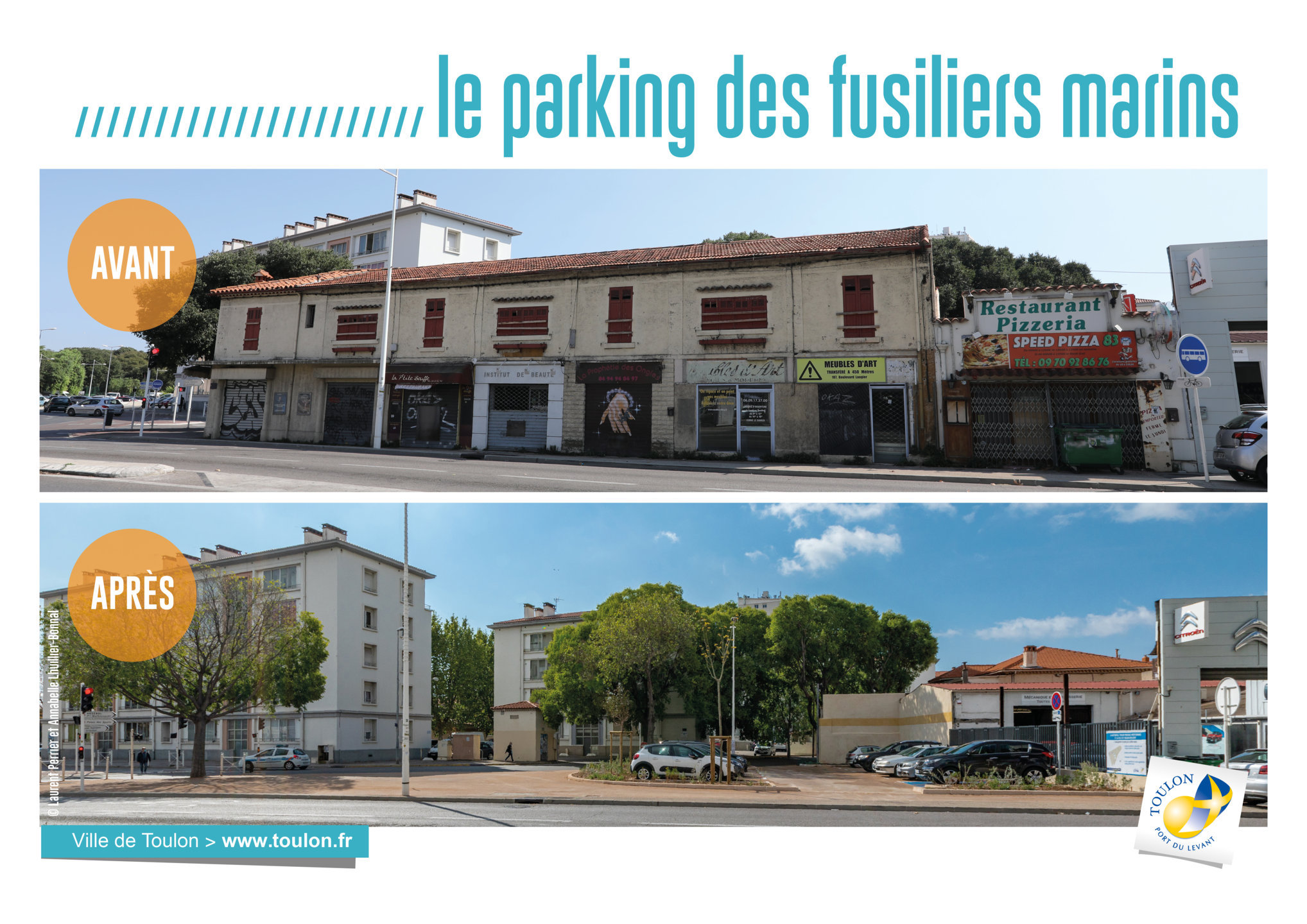 Le parking des Fusiliers Marins