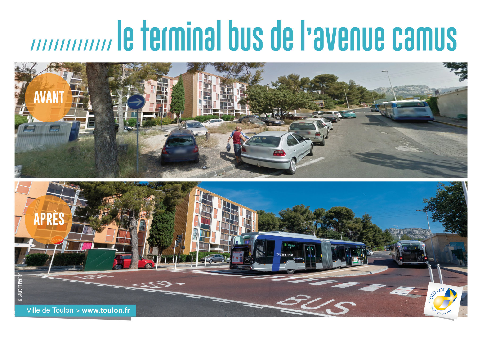 Le terminal bus de l'avenue Camus