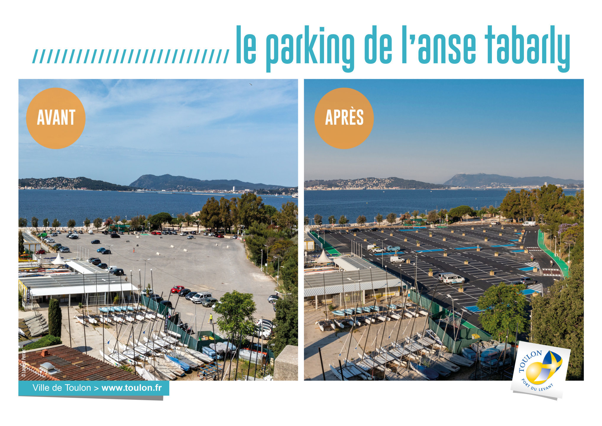 Le parking de l'anse Tabarly