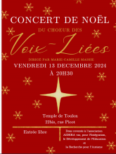 Concert de Noël du chœur des Voix-Liées