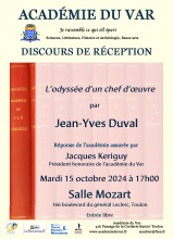 Académie du Var : discours de réception